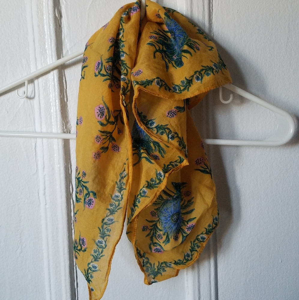 Madewell Yellow Floral Bandana
